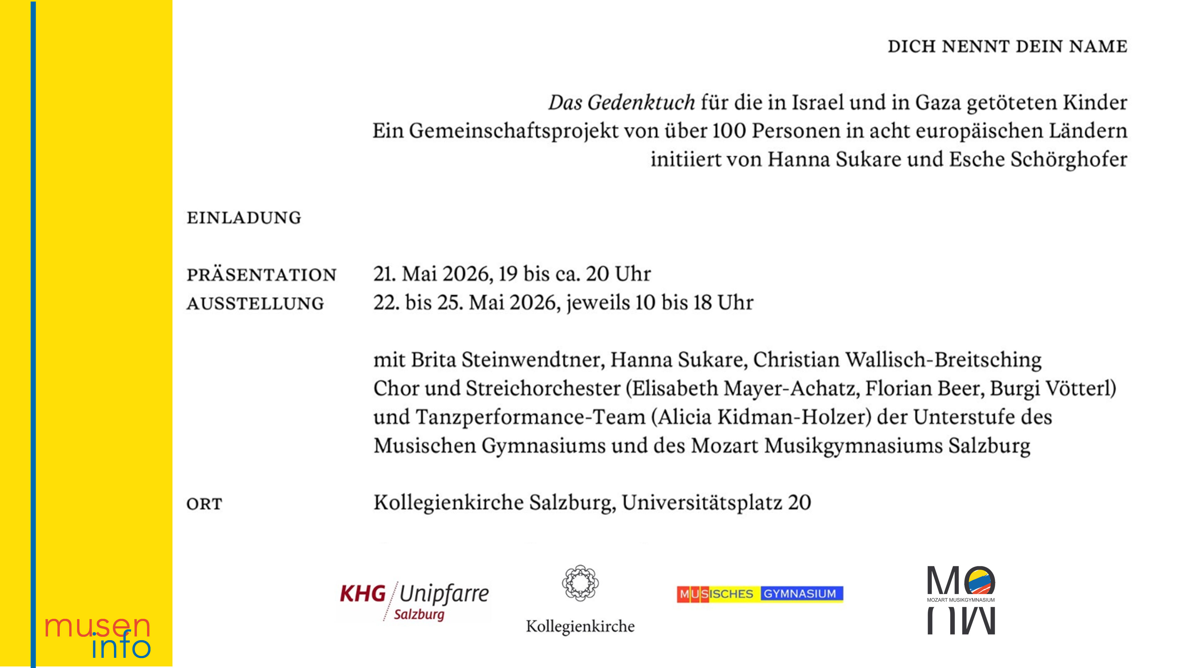 Dich nennt dein Name 2026